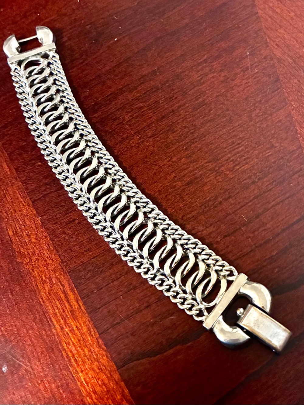 Vintage Bergere Silver Tone Bracelet